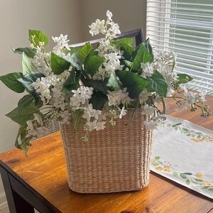 Threshold w/ Studio McGee Artificial Lilac Plant Hanging Basket